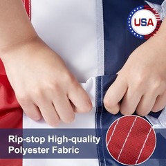 Sturdy American Flag 3×5 FT Outdoor, Heavy Duty 210D Nylon Longest 3x5FT