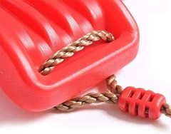 New! Faruxue Plastic Swing Seat Set for Kids , Garden Non-Slip Swing Board with