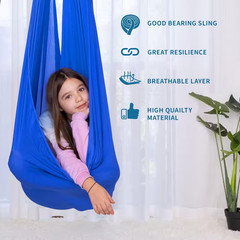 Large Sensory Swing for Kids with 360 Degree Swivel Hanger Indoor Therapy Hammoc