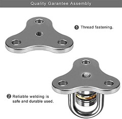 SELEWARE 360° Swivel Hanger with Bearing & Carabiner, Heavy Duty Hook for Tire a