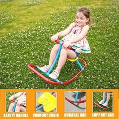 Kids Rocking Horse Seesaw Safe Home Playground Toddler Outdoor Playset 3 5 Years