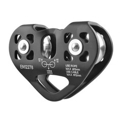 30kN Zipline Pulley 6700LBS Zip Line Tandem Dual Trolley Kit 01 30kN – Black