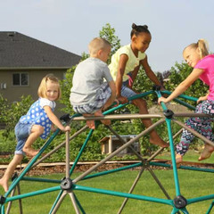 Lifetime 90136 Kids Geo Dome Climber 5′ Outdoor Fun Playset Jungle Gym Earthtone