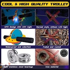 100FT Zip Lines Up to 330 LBS for Kids and Adults Outdoor