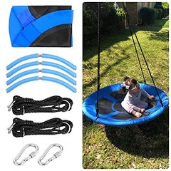 40 Inch Saucer Tree Swing for Kids | Outdoor 900D Oxford Waterproof, Blue