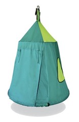 Swing House Canopy w/ Attachment Vented Mesh Top Roll Up Door Outdoor Portable