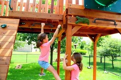 17 Inch Black Playground Handles Indoor Kids Monkey Bar Ladders 6Pcs