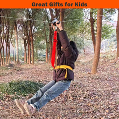 Zipline Pulley Eagle for Kids, Backyard Fun Zip Line Pulley Black | Heavy Duty