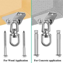 Swing Hangers for Wooden Concrete Swing Set, 2 Pack Heavy Duty 1200 lb Capaci…