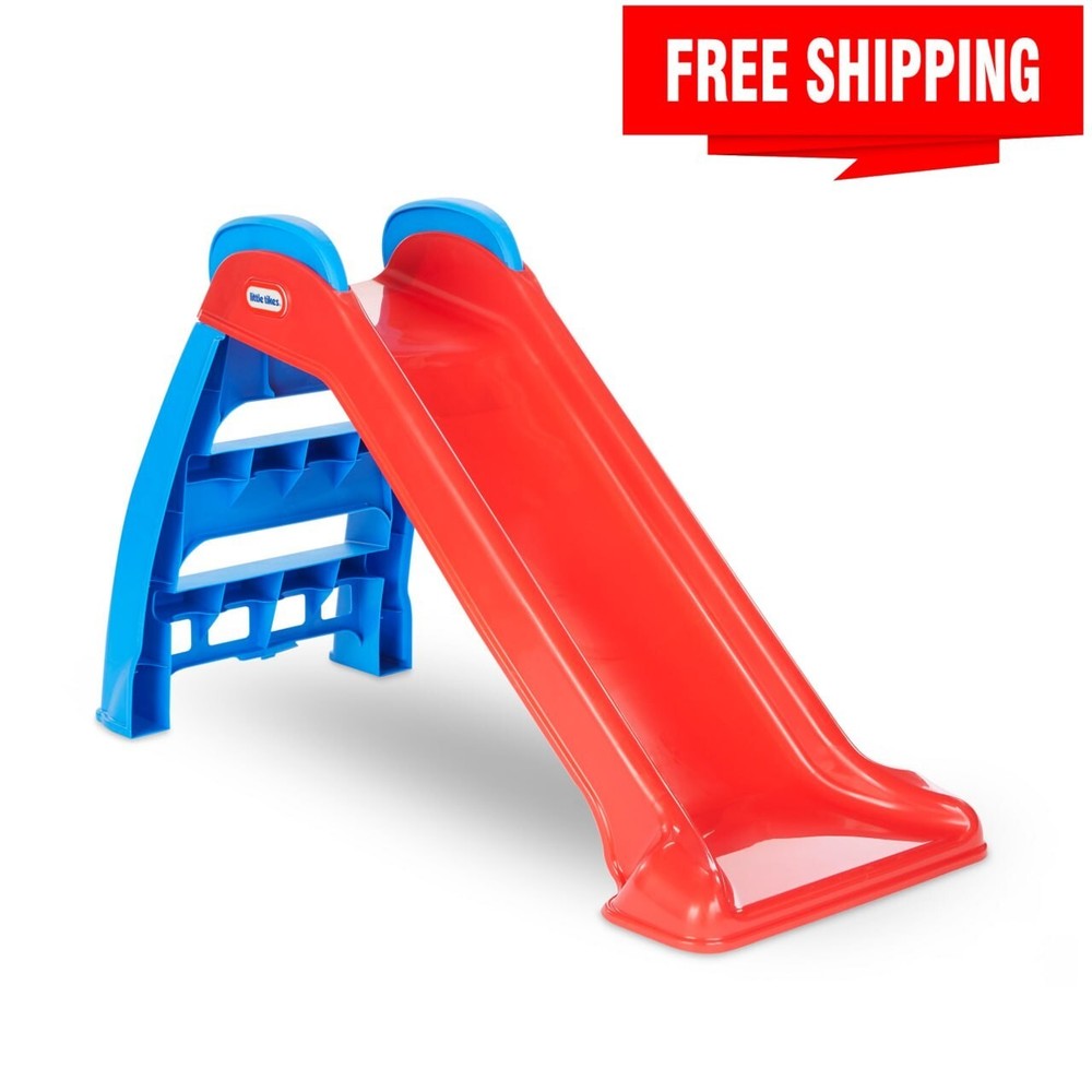 Little Tikes First Slip and Slide, Easy Set Up Playset, Indoor Outdoor Backyard,