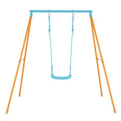 Toddler Swing Heavy Duty Metal Swing Set with A Frame Adjustable Ropes