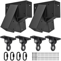 Heavy-Duty Swing Set Brackets – A-Frame Swing Set Hardware Kit, 2 End Bracket…