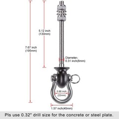 Dolibest Set of 2 Permanent Antirust Stainless 7.67‘’, Silver 7.67” 2 Pack