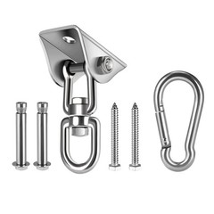 Heavy Duty Hammock Hanging Kit 1000 lb Capacity 360° Swing Hooks