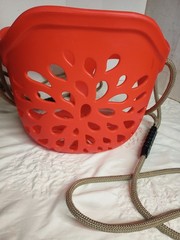 Toddler Swing High Back Full Bucket Infant Seat w/ Tree Straps (Red)