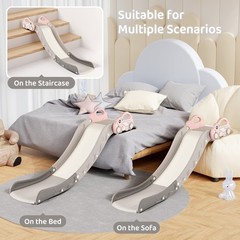 Indoor Kids Baby Couch Slide for Toddler 1-3, Sofa Slide Add-on Attachment fo…