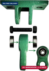 ABUSA Heavy Duty Green Swing Hangers Screws Bolts Included Over 5000 lb Capacity