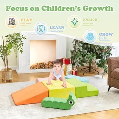 Climbing Blocks for Toddlers ,Climbing Toys Indoor, Baby Climbing Blocks, 7-P…
