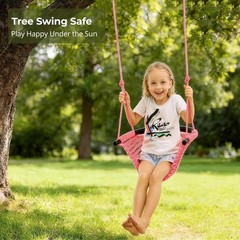 Swing Seat for Kids Heavy Duty Rope Play Secure Children Swing Set,Perfect fo…
