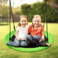 Saucer Tree Swing Seat for 40 Inch Outdoor Round Tree Swing for Children Outd…