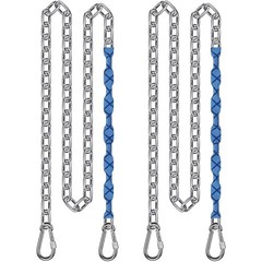 BeneLabel 2Pcs 85″ Stainless Steel Swing Chains with 4 Quick Connection Buckl…