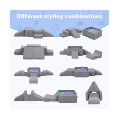 Soft Foam Climbing Blocks and Ball Pit 6PCS Toddler Climbing Toys I… Fast Ship