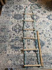 Slackers Rope Ladder 8 Ft To 10 Ft. Treehouse Ninja Line 250 lbs