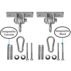 New Heavy Duty Permanent Swing Hanger Brackets Set for Indoor and Outdoor Use