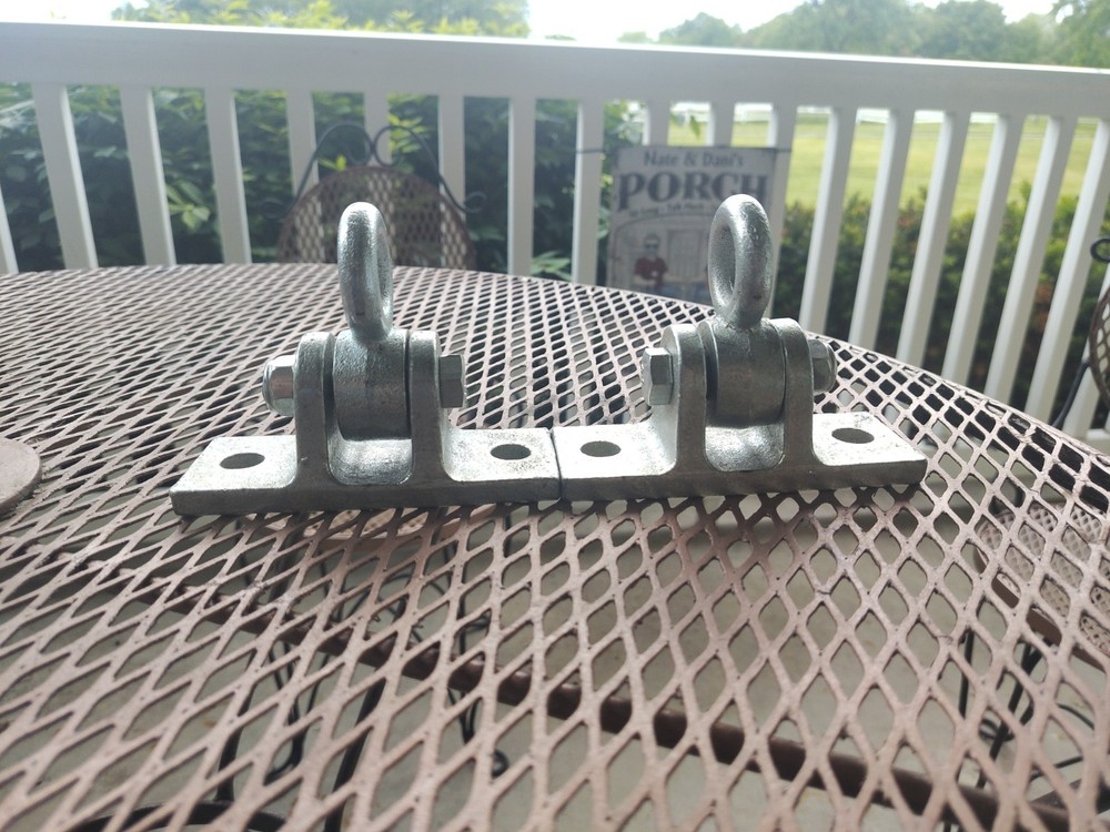 Heavy Duty Swing Hangers – One Pair Galvanized Steel Mounts for Wooden Beams