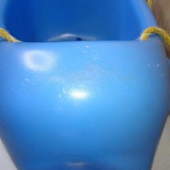 Vintage Step 2 Baby Toddler Blue Dolphin Outdoor Swing Made In USA