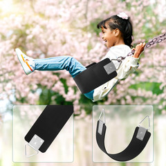 Swing Seat with Metal Triangle Ring 30.4 X 5.9 Inch, Heavy Duty Swing Set Replac