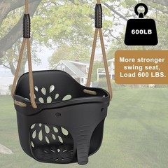 Heavy Duty High Back Full Bucket Toddler Swing Seat, Toddler Bucket Swing with L