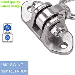Heavy Duty Swing Hanger Stainless Steel 304 Antirust,1200 Lb Capacity 360°