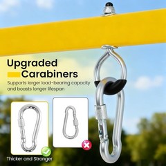550lbs Metal Swing Sets Backyard Heavy Duty Full Steel Swing Frame A-Frame Swing