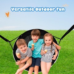 48 Inch Tree Swing with LED Light for Kids, 900lbs Flying Saucer Swing, with …