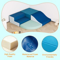 4 Pcs Climbing Toy Set Lightweight Foam Building Blocks for Kids Play Equipment