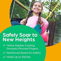 Swing for Outdoor Swing Set – Swing Seat Replacement Kit with 1 Pack Green