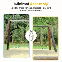 2-Pack Swing Seats for Swing Set, 330lb Capacity, Replacement Kits for Kids