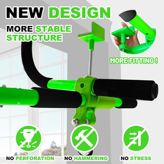 Indoor Doorway Swing & Pull-Up Bar for Kids and Adults – Green