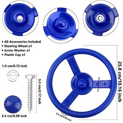 Playground Steering Wheel Accessories Plastic Swingset Steering Wheel 1 Blue