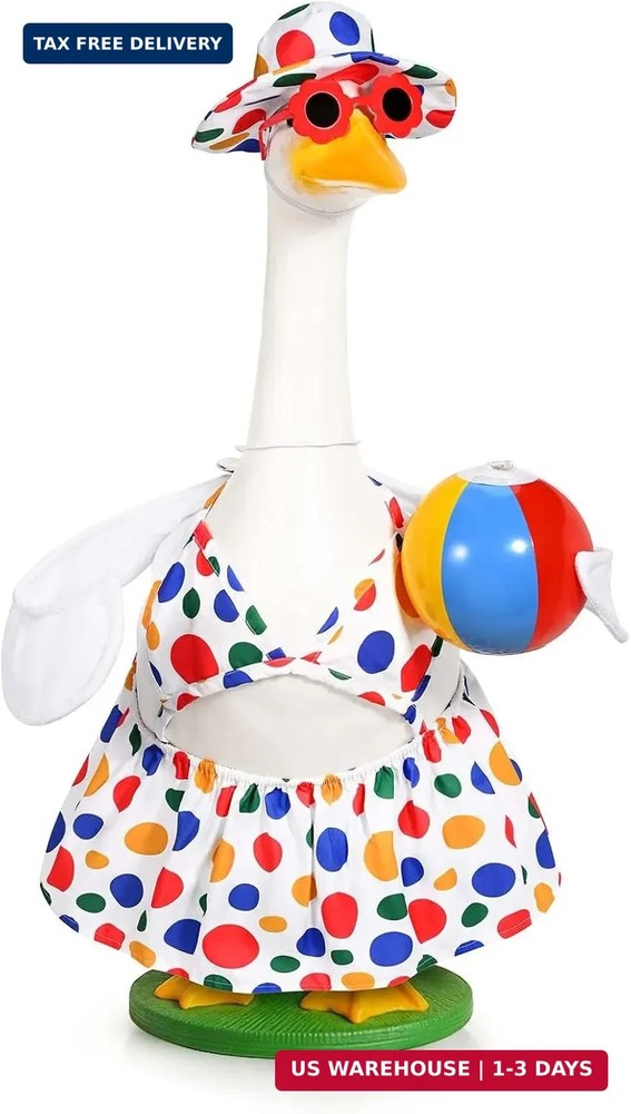Summer Porch Goose Outfits Bikini Goose Outfits Fits 23 Inch Cement or Plastic G