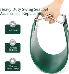 Swing Seat, Replacement Swing with Metal Triangle Ring, Support 250Lb Heavy Duty