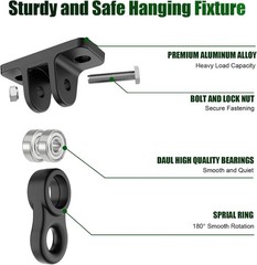 Playground Swing Hangers – Heavy Duty Hanging Swing Hooks, Anti-Rust Aluminum…