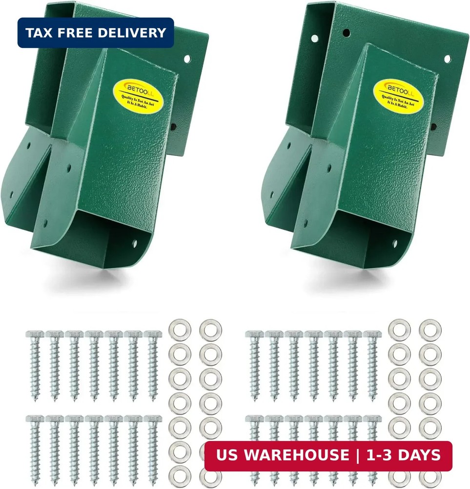 BETOOLL A-Frame 2 Brackets Swing Set Bracket with Mounting Hardware (Green)