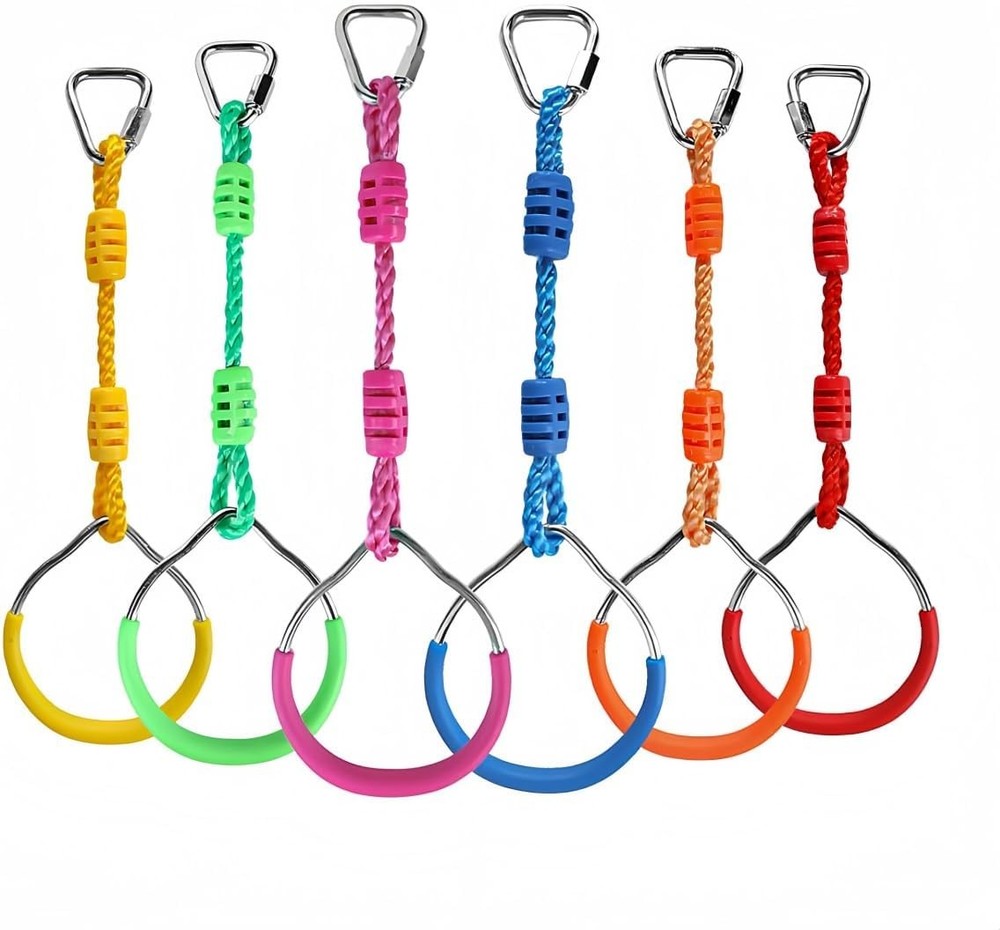 Ninja Rings Monkey Bars Swing Trapeze Bar Playground Swingset Rings Ninja Course