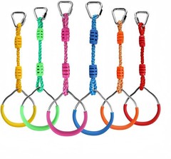 Ninja Rings Monkey Bars Swing Trapeze Bar Playground Swingset Rings Ninja Course
