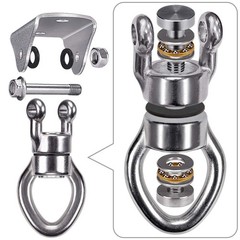 Silent Bearing Swing Hanger, Heavy Duty 360° Rotate Swing Swivel Hook, 1200LB…