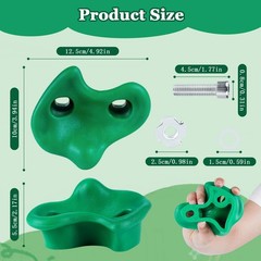 10PCS Green Rock Climbing Holds, Rock Climbing Wall for Kids, Extra Large Siz…