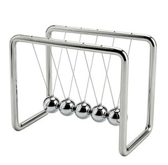 CERROPI Newtons Cradle, 25S+ Swing Time, Newton’s Pendulum 5 Balance Balls,…