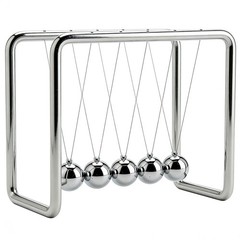 CERROPI Newtons Cradle, 25S+ Swing Time, Newton’s Pendulum 5 Balance Balls,…